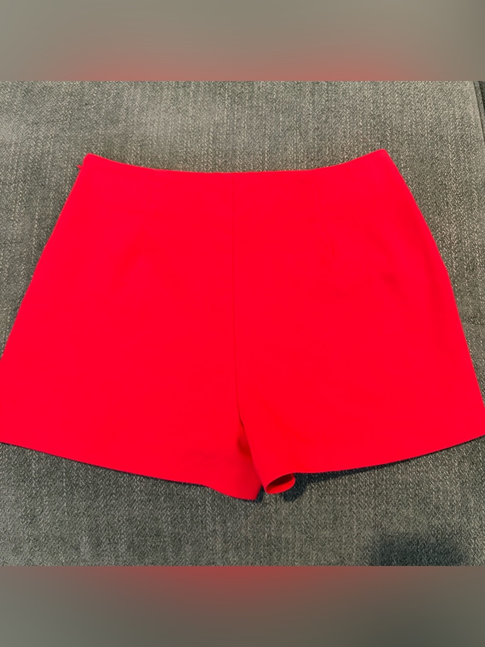 Zara Bright Red Ruffle Mini Skort - Picture 5 of 6
